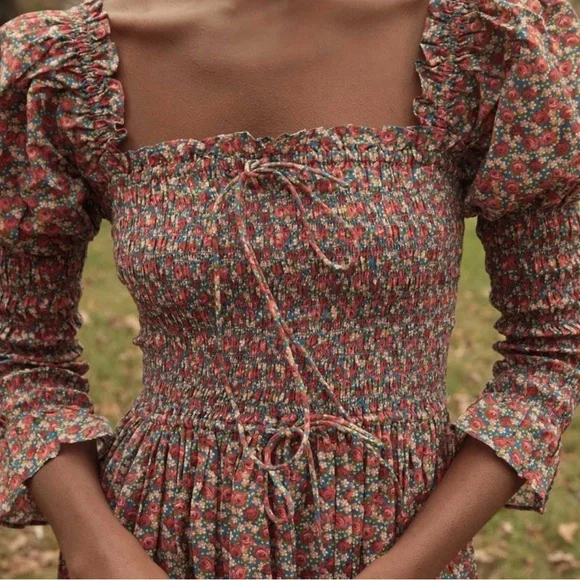 Doen Bijou Dress in Roseraie Floral - Picture 4 of 10